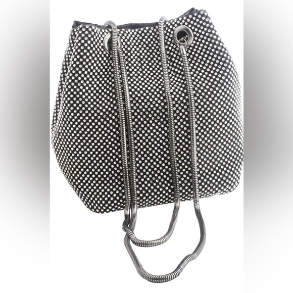 Handbags - Rhinestone Luxury Black Bags Purse